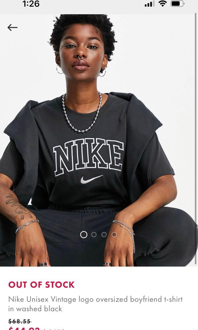 Nike swoosh boyfriend t shirt new arrivals