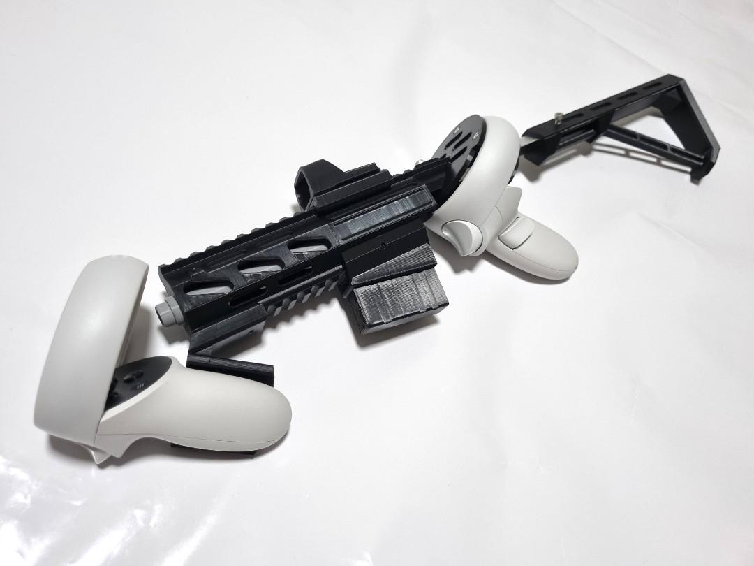 Oculus Quest 2 Vr Gunstock V2 (Vr Gun Stock), Video Gaming, Gaming