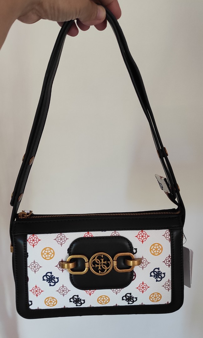Original GUESS Hensley Logo Shoulder Bag, Announcements on Carousell