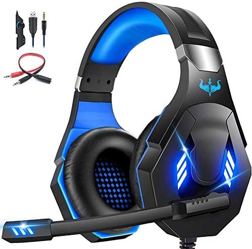 OVLENG Gaming Headset with Microphone for Xbox One PC Switch PS4