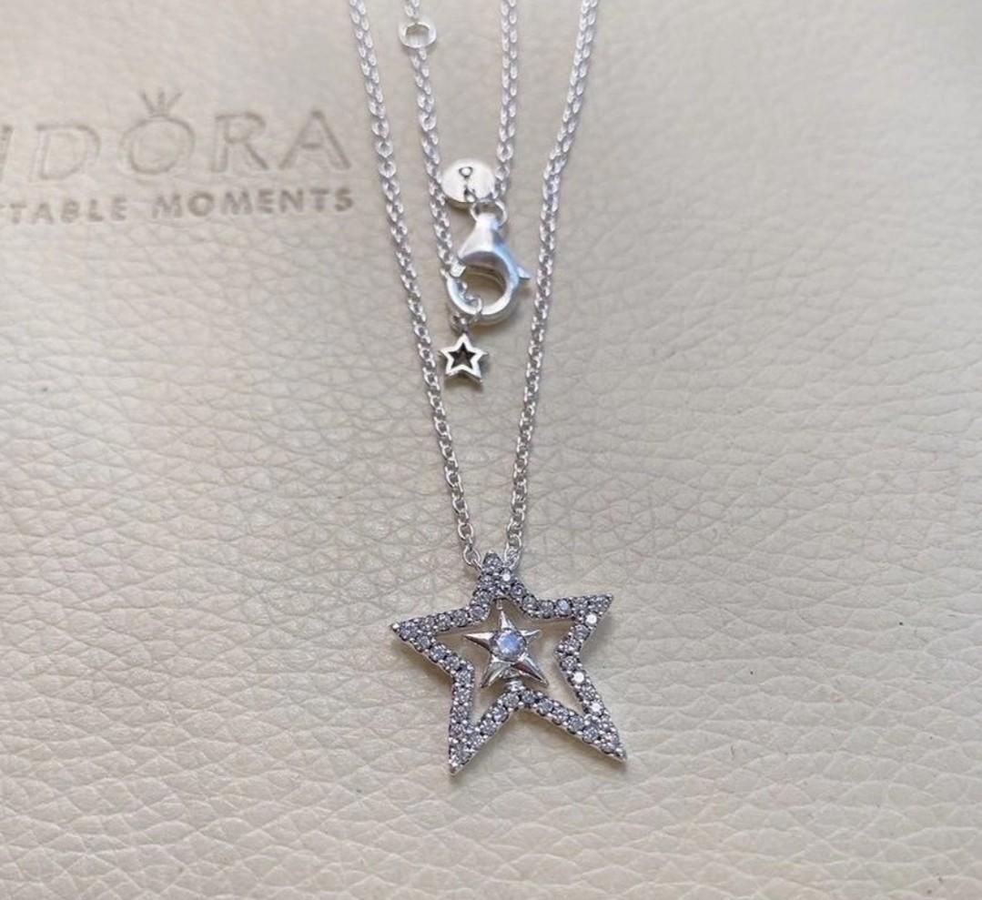 Pandora new star necklace, Women's 