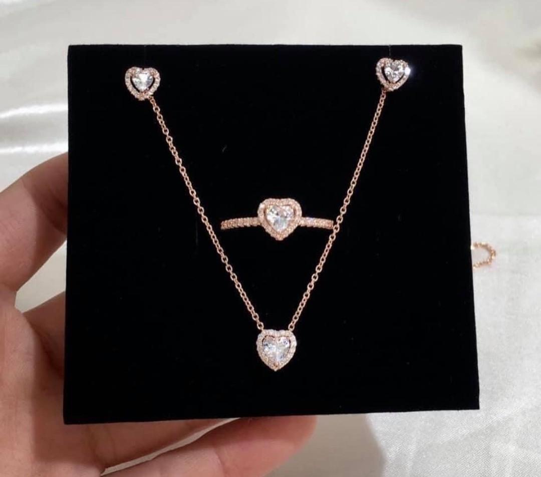 Pandora ring and necklace set new arrivals