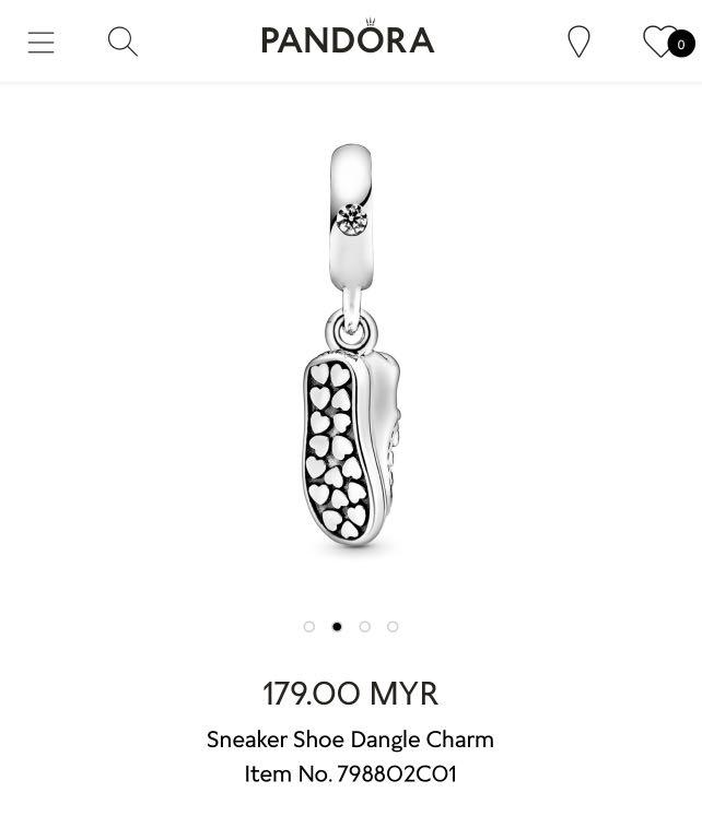 Pandora discount sneaker charm
