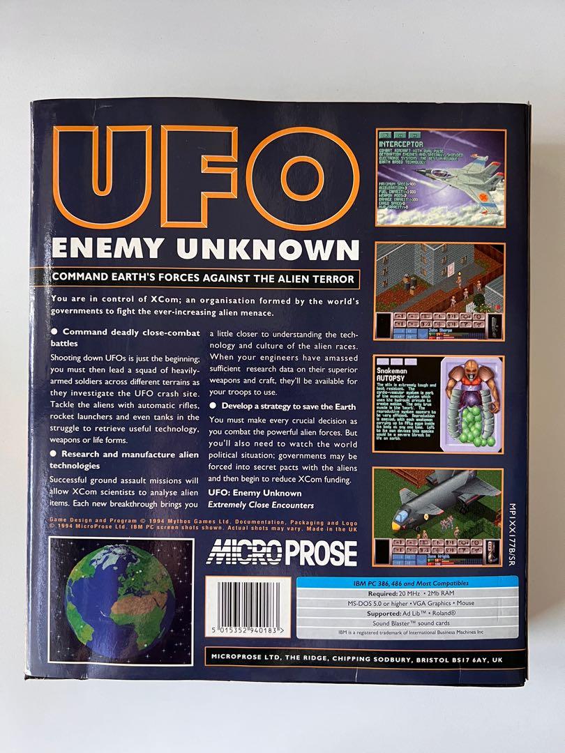 PC Game - UFO Enemy Unknown XCom X-Com UFO Defense (Microprose 1994), 電子遊戲,  電子遊戲, 其他- Carousell