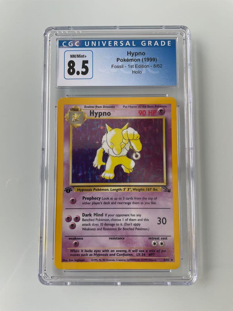 CGC 8.5 Hypno (Holo) - 1st Edition Fossil, Hobbies & Toys, Toys & Games on  Carousell