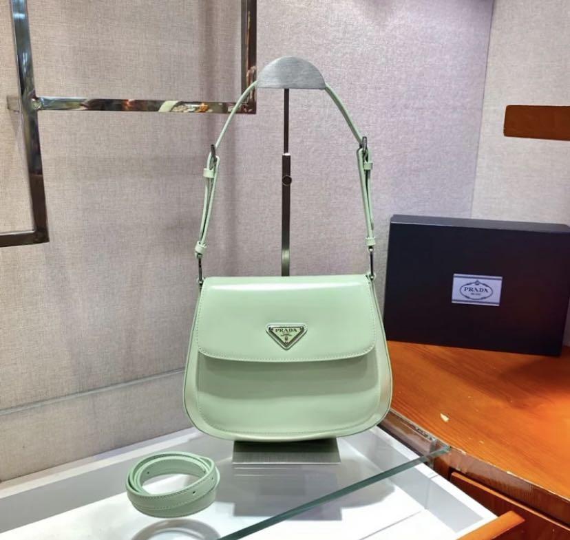 Prada Cleo Brushed Leather Mini Bag, Luxury, Bags & Wallets on