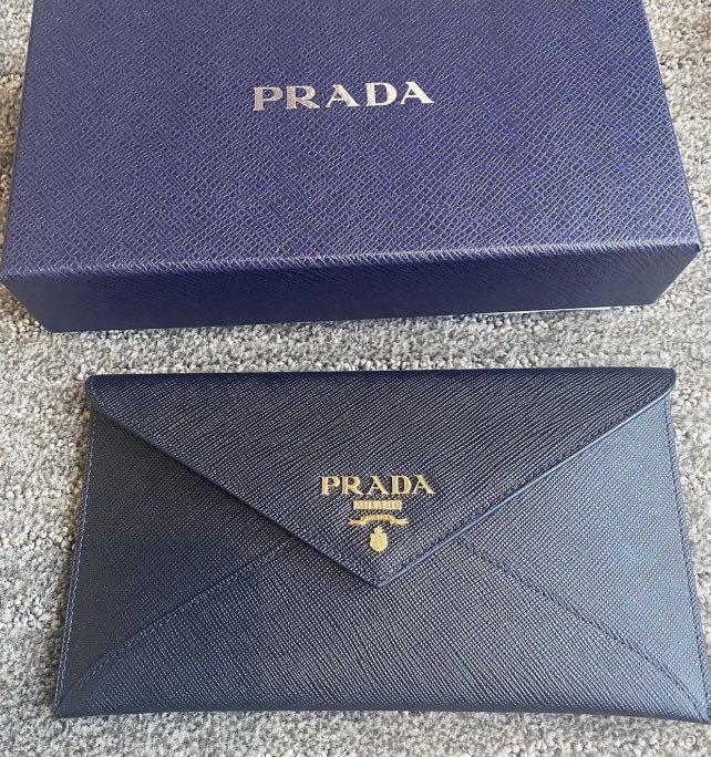 Prada Envelope Wallet SELLING LOW, Luxury, Bags & Wallets on Carousell