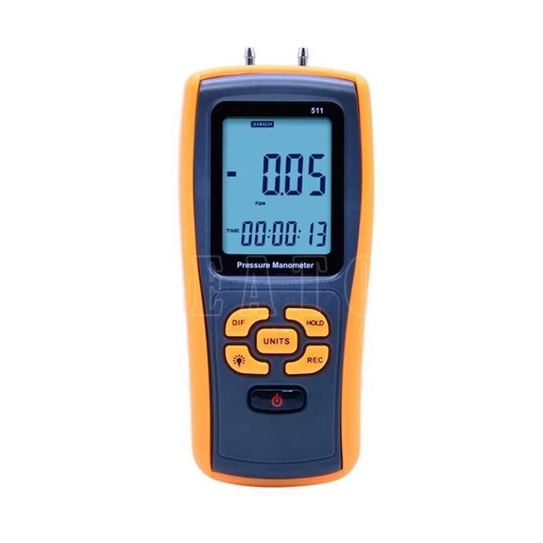 Pressure Gauge Digital Gas Pressure Manometer BGM-511 +/- 10 kPa ...