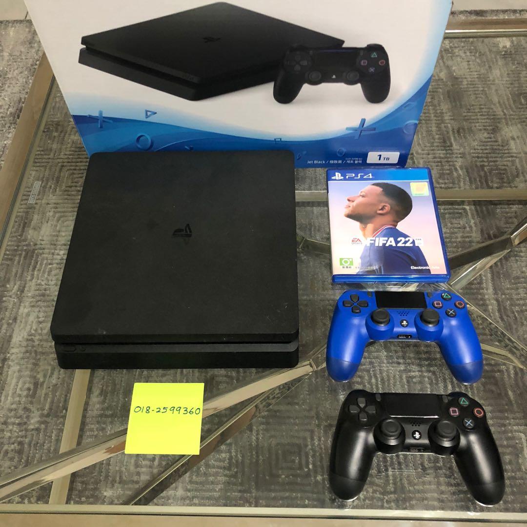 Ps4 slim hotsell 1tb 2 dualshock