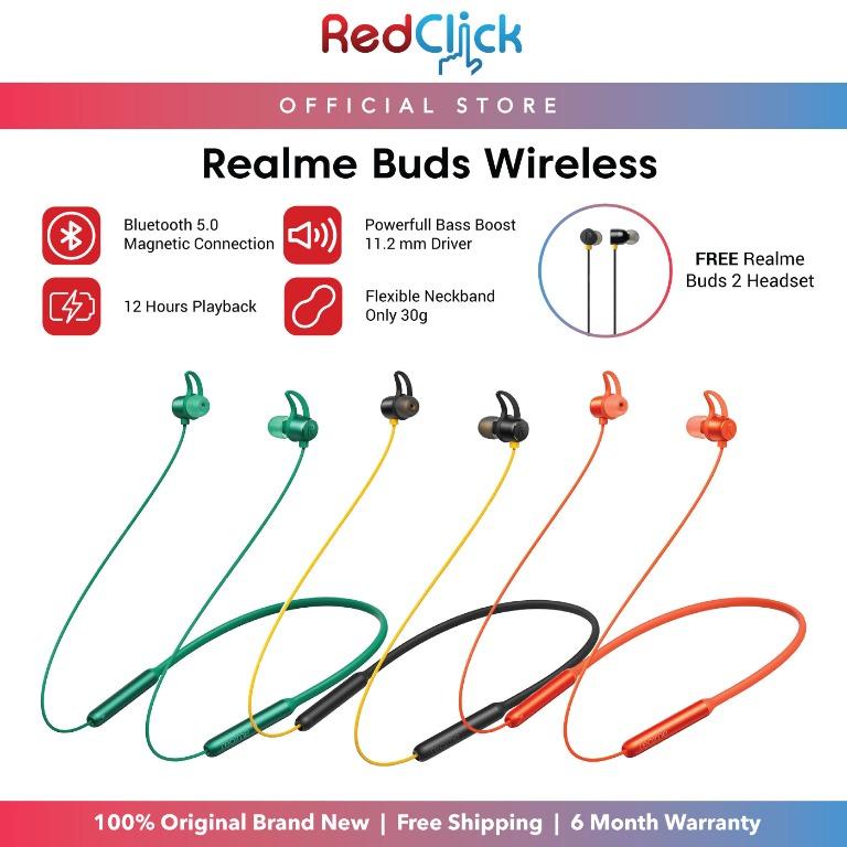 Realme Buds Wireless RMA108 Real Bass Unwired Bluetooth 5.0
