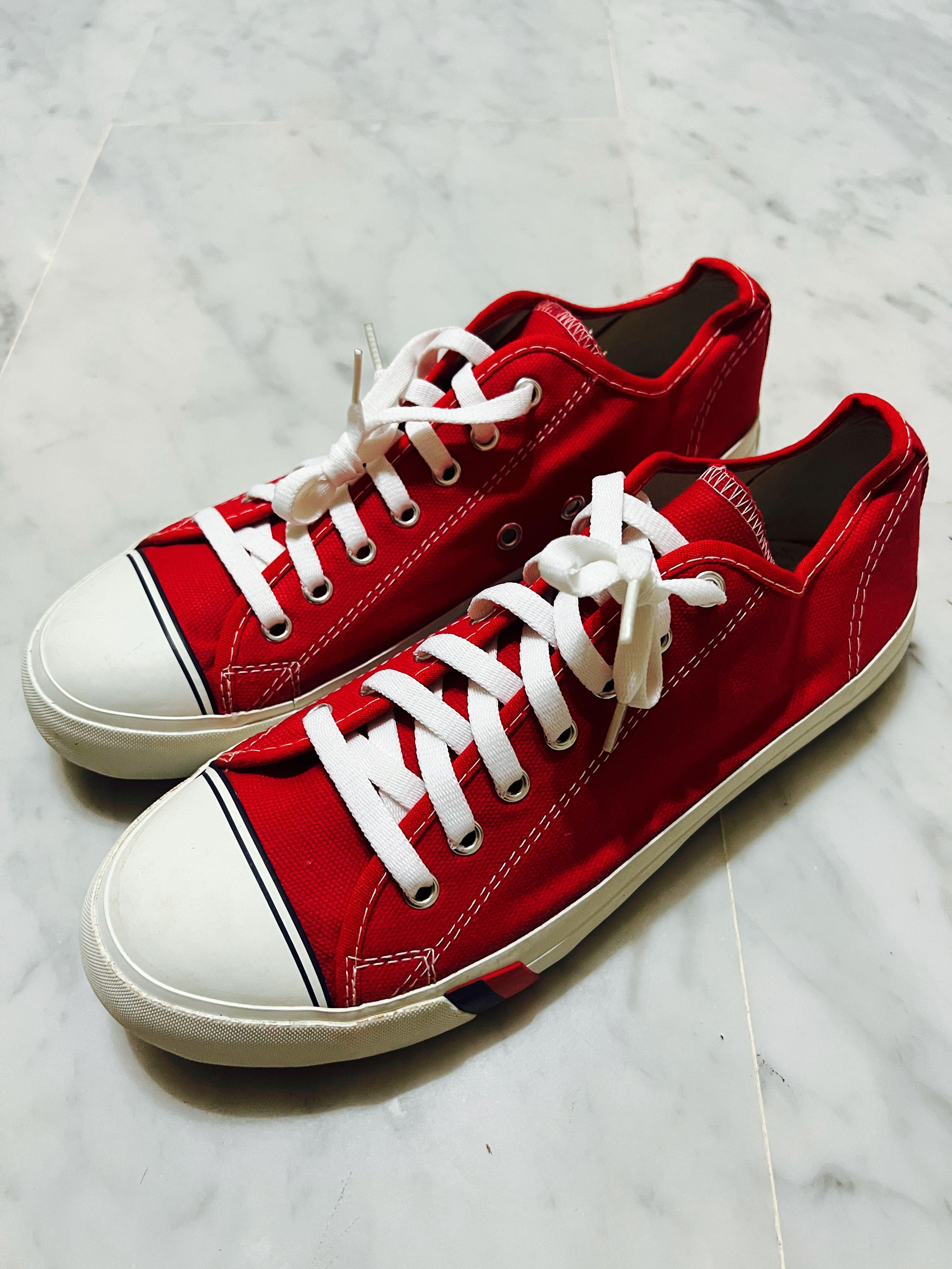 Red best sale skippy sneakers