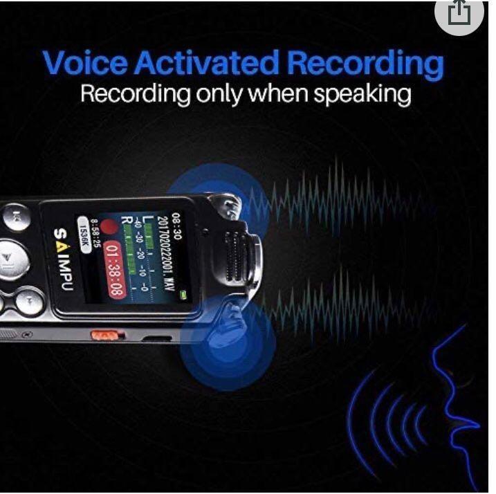 SAIMPU Digital Voice Recorder, Audio, Voice Recorders on Carousell