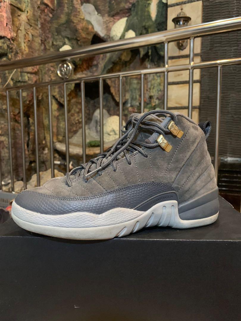 grey suede jordan 12s