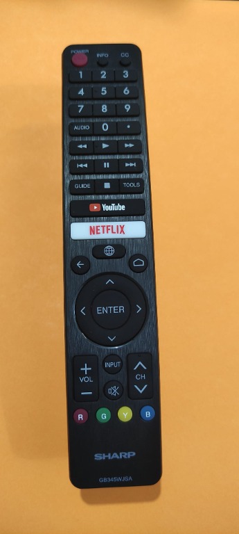 SHARP AQOUS SMART LED TV REMOTE CONTROL *ORIGINAL* (GB345WJSA ...