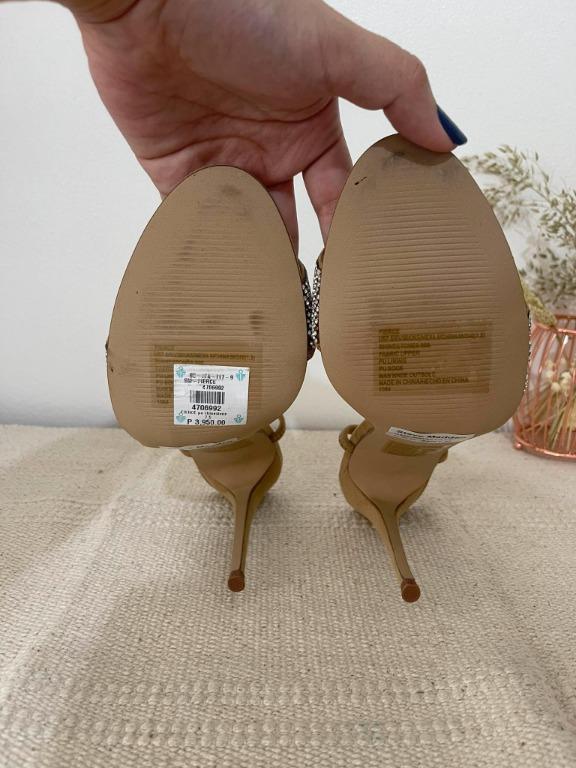Steve Madden Fierce Rhinestone Slingback Heeled Sandals, Fashion, Footwear, on Carousell