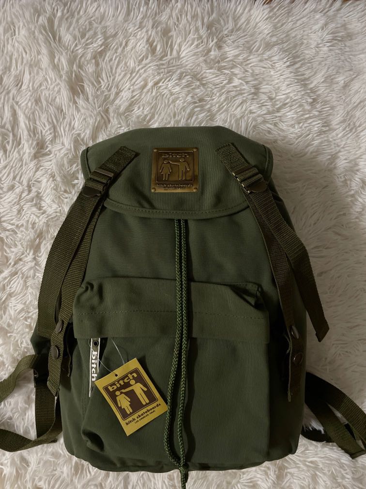 bitch skateboards backpack カーキ