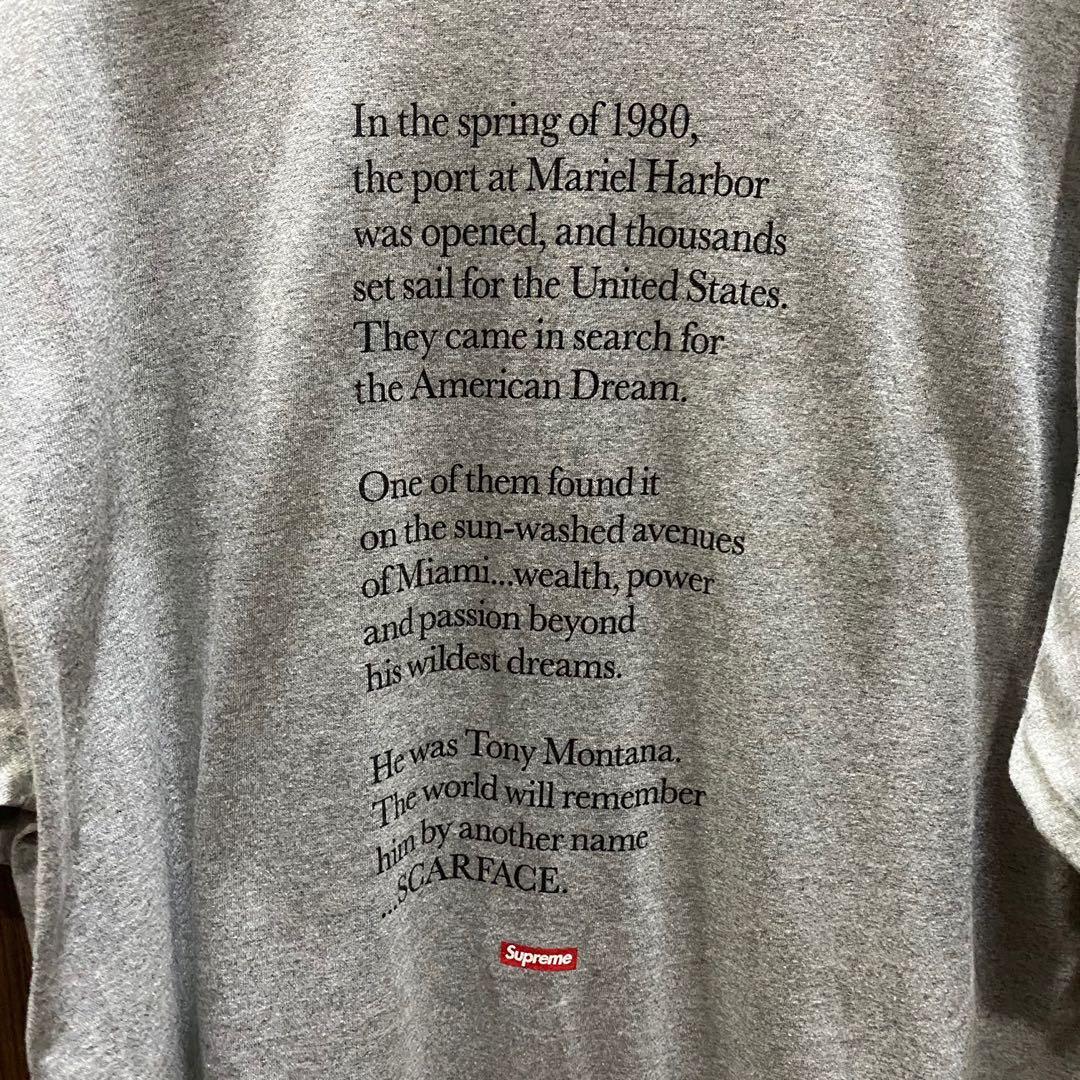 Supreme scarface shop tee grey
