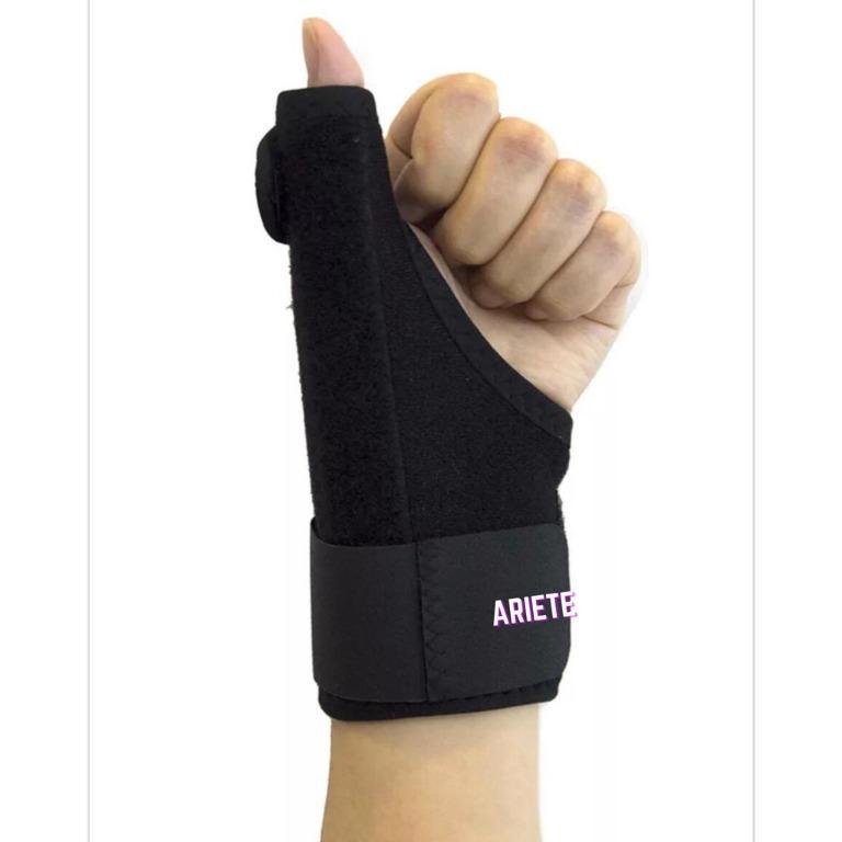 Fitomo Thumb Stabilizer Brace For De Quervain's & Arthritis - Adjustable Aluminum Splint (Left Hand, Large, Blue)