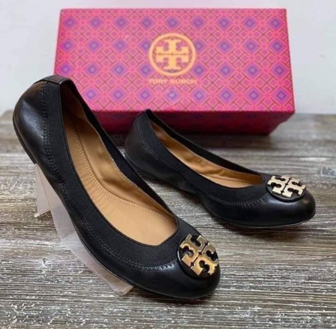 claire elastic ballet flats tory burch