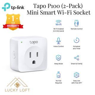 TP-Link Tapo P100 (2-Pack) Mini Smart Wi-Fi Socket  WiFi Socket Smart Plug WiFi Plug Compatible with Amazon Alexa Compatible with Google Home TPLink TP Link