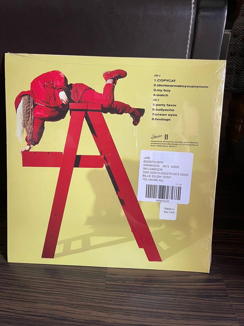 Billie Eilish - dont smile at me Limited LP Exclusive Yellow vinyl [vinyl]  Billie Eilish