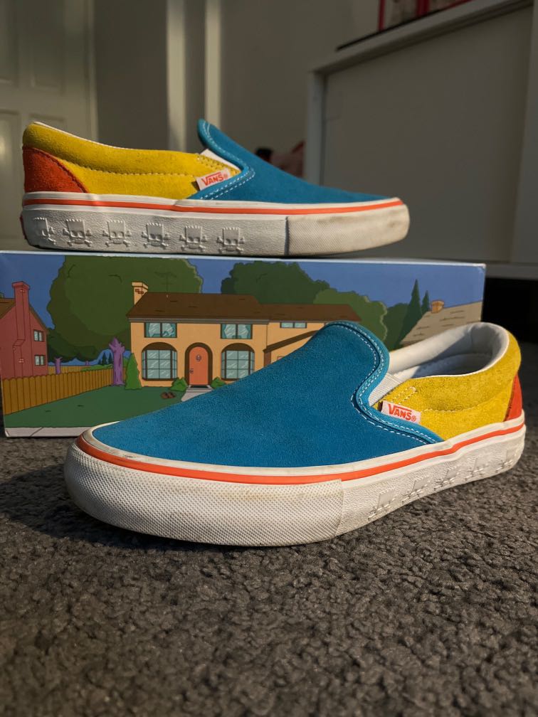 vans x simpsons Men s Fashion Footwear Sneakers on Carousell