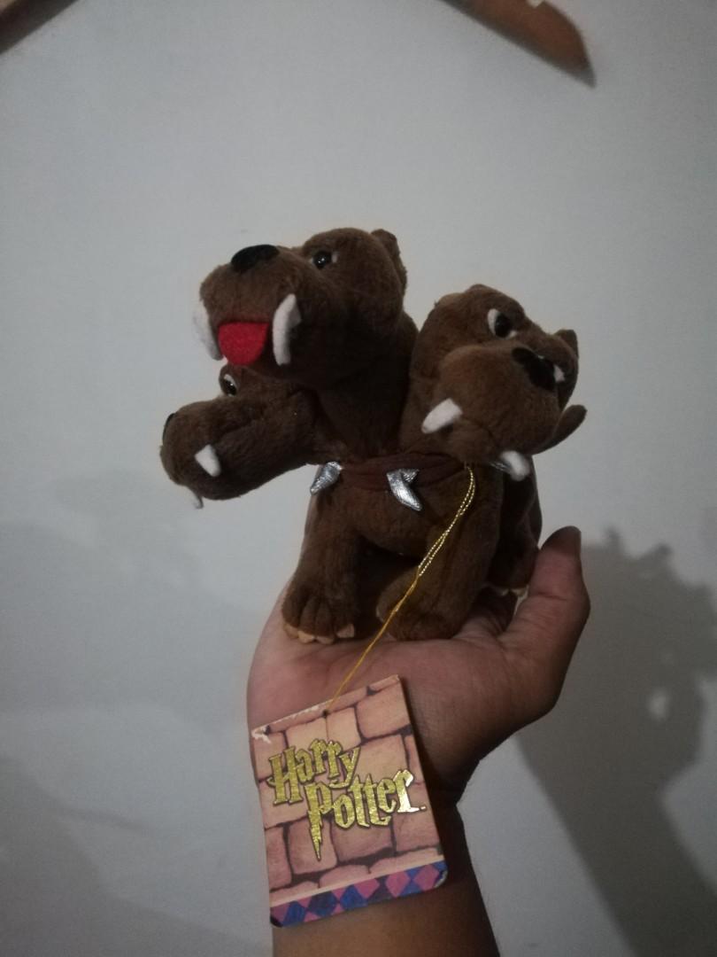 2001 Harry Potter Fluffy 3 Headed Dog Stuffed Toy