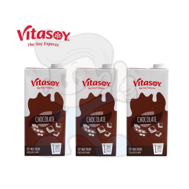 Vitasoy Chocolate Soy Milk Drink (3 x 1L), Food & Drinks, Beverages on