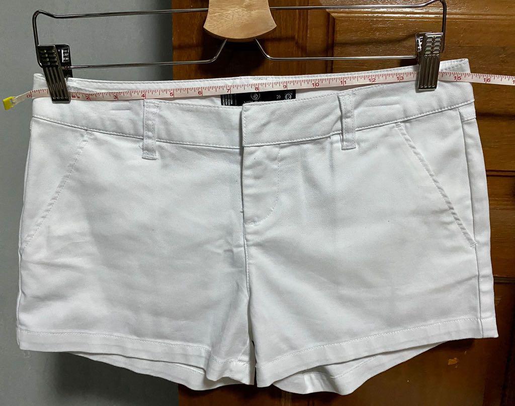 White volcom deals shorts