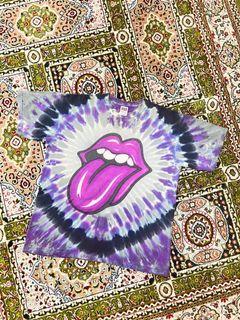 VTG Y2K Rolling Stones TieDye Purple Shirt