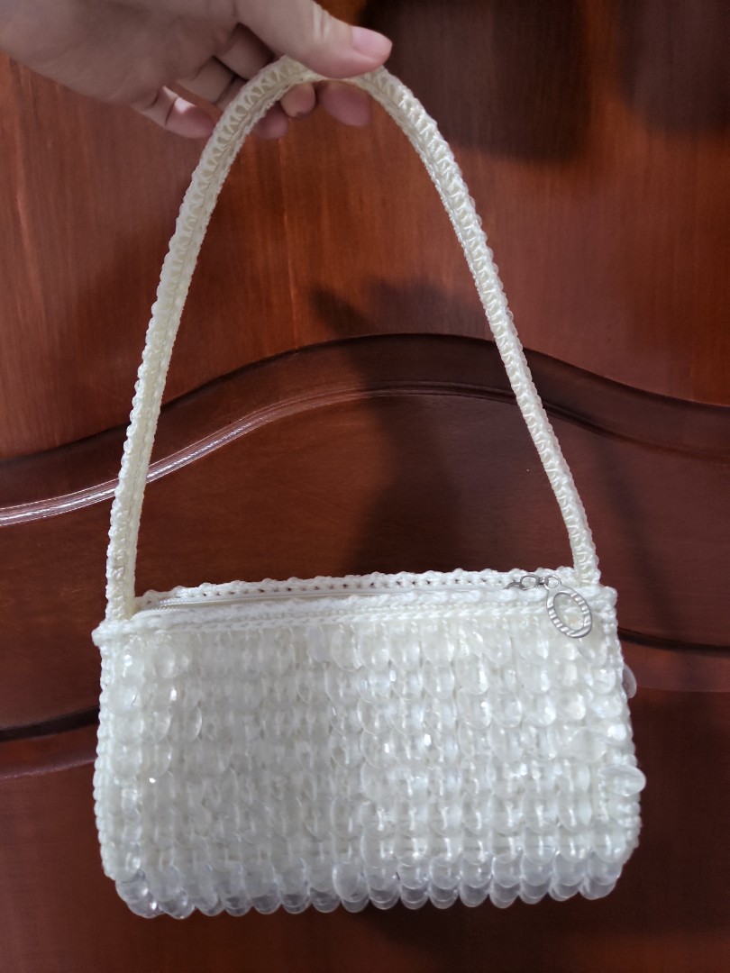 White beaded new arrivals handbag