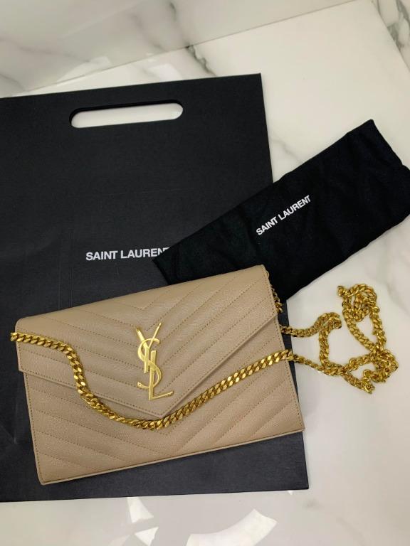 YSL WOC Beige, Luxury, Bags & Wallets on Carousell