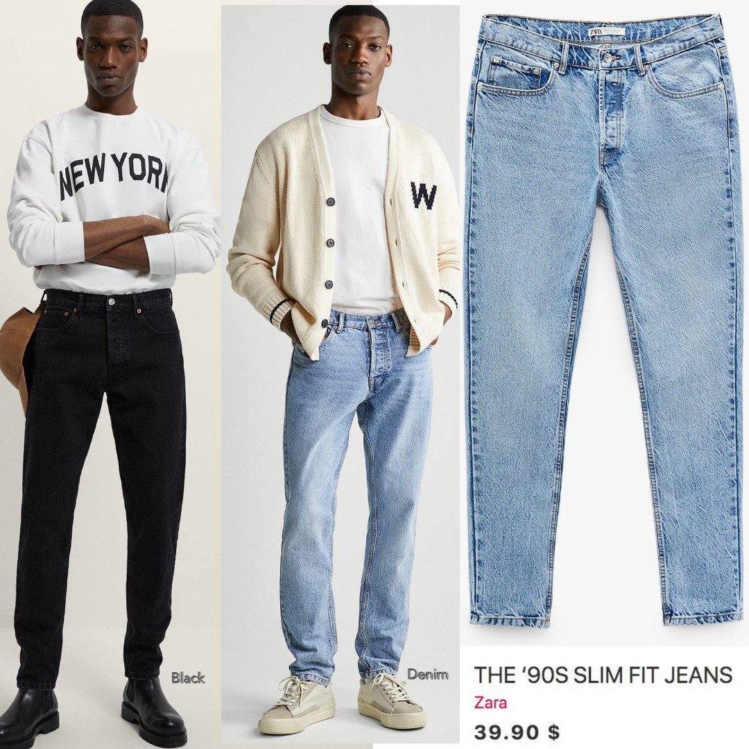 Jeans ZARA | Jeans The 90S Slim Fit Blanco Hombre ⋆ Markus Keibel