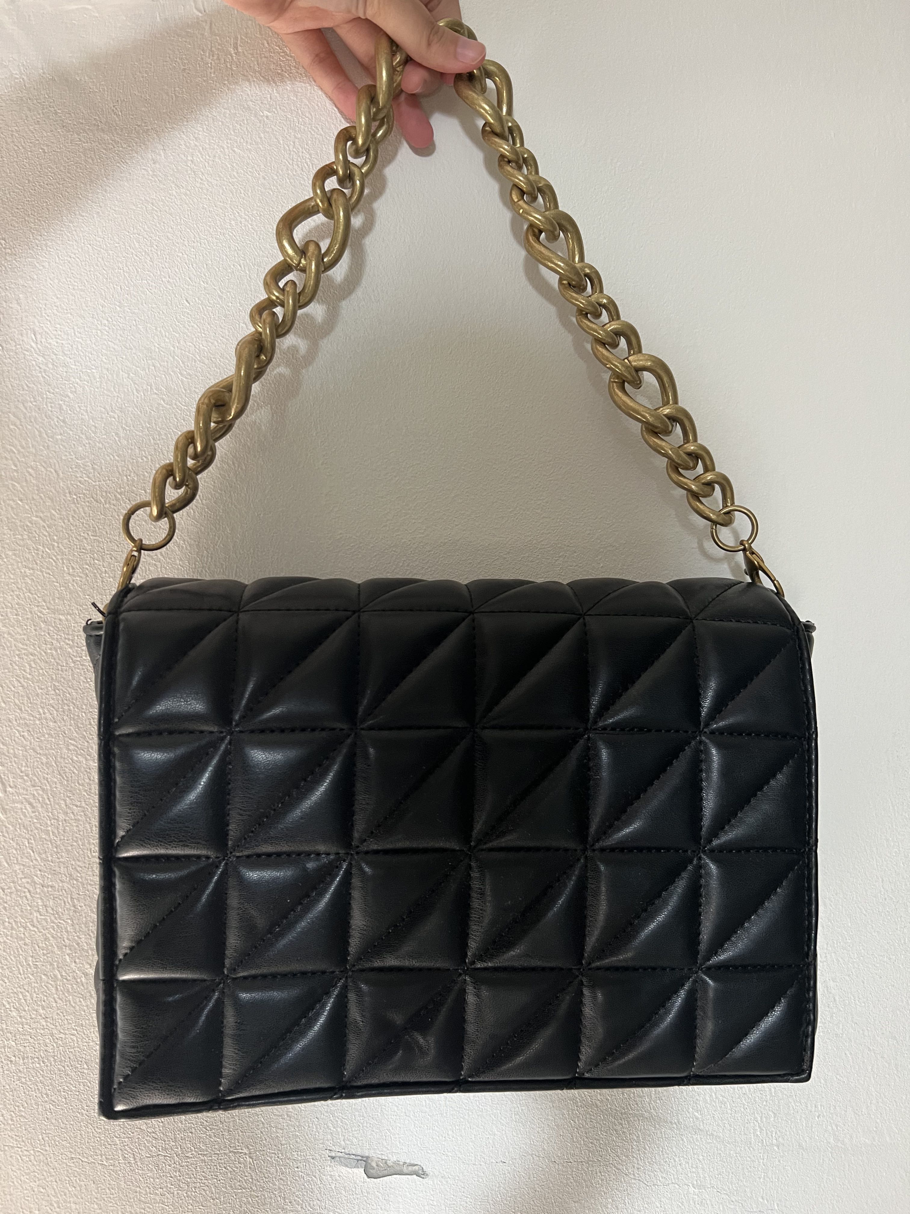 Quilted zara sales bag