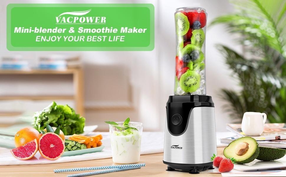 12759) Vacpower Personal Smoothie Maker Blender for Shakes and