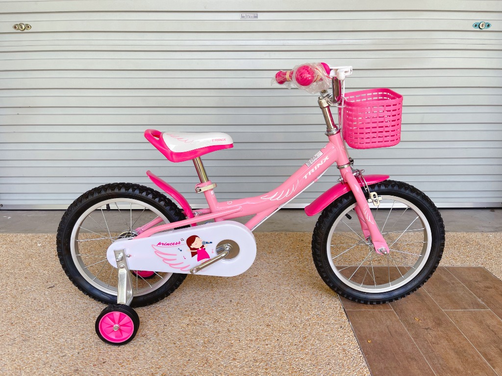 16 Inch Kids Children Bicycle Bike Trinx Princess Training Wheels