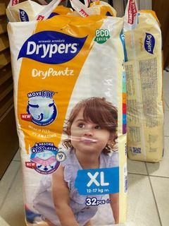 (2 for $17) Drypers Drypantz XL