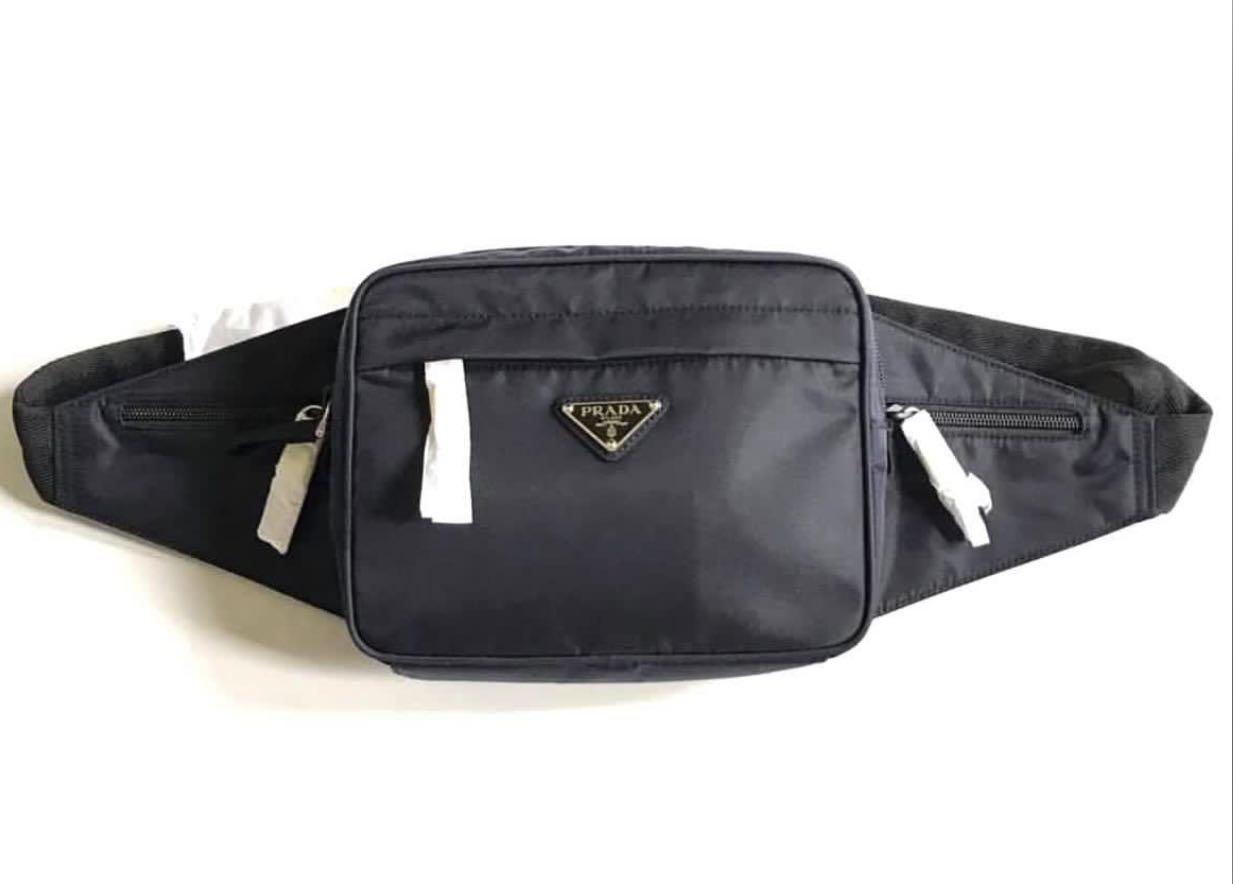 AUTHENTIC PRADA NYLON BUMBAG UNISEX Men s Fashion Bags Belt