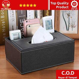ACRDDK Kotak Tisu Kulit Multifungsi Tissue Box Organizer - 34013 TitanGadget
