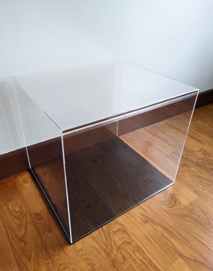 Acrylic Display Case 40 x 34 x 35cm atop IKEA Detolf, Hobbies & Toys