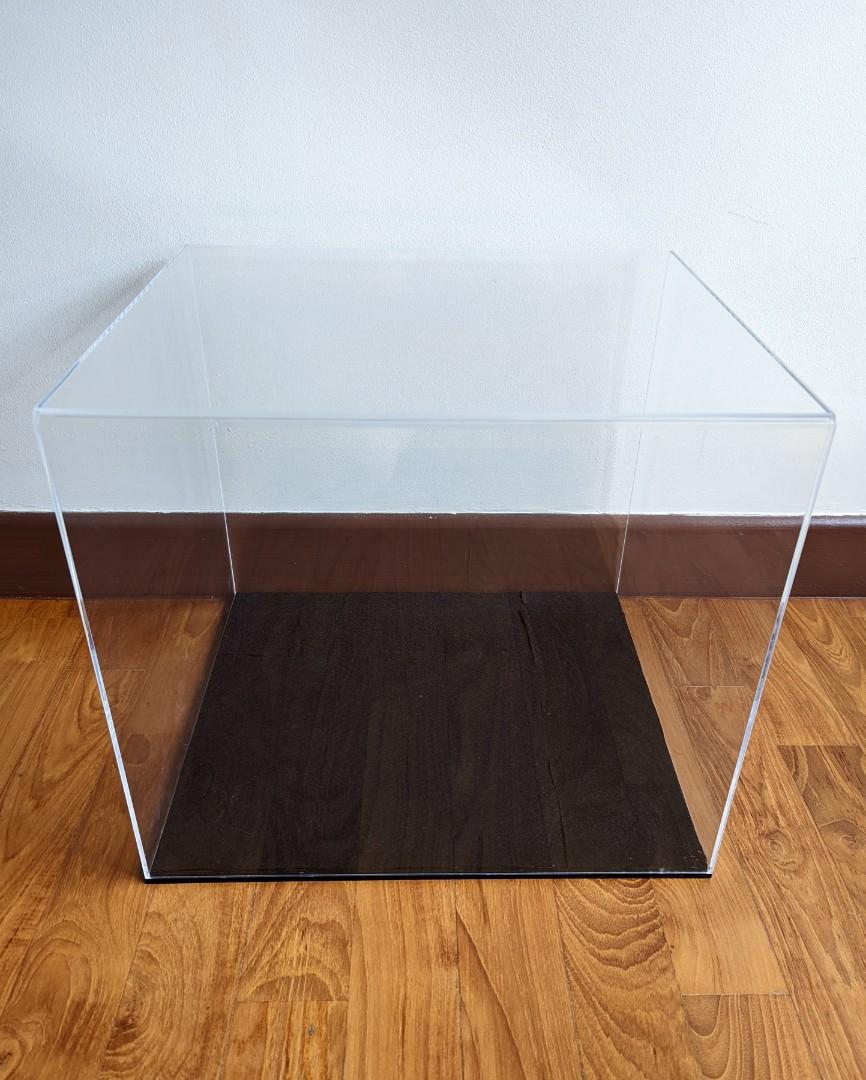 Acrylic Display Case 40 x 34 x 35cm atop IKEA Detolf, Hobbies & Toys