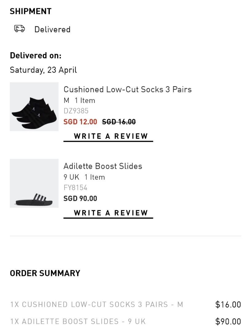 Adidas Boost Slides black and white Men s Fashion Footwear