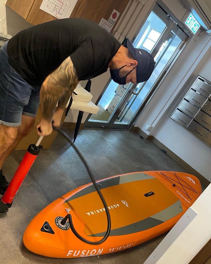 Aqua Marina Fusion paddle board, 運動產品, 運動與體育, 運動與體育 水上活動 Carousell
