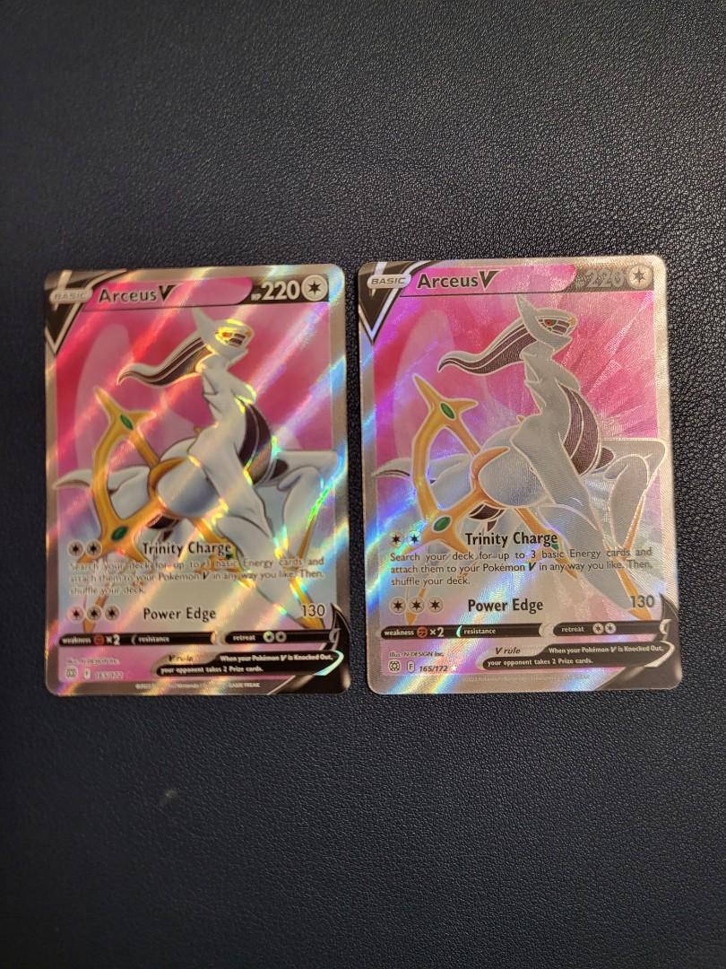 Arceus V 165/172 - Brilliant Stars - Ultra Rare Pokemon Card - Full Art