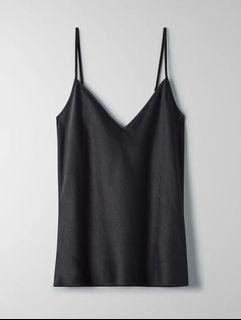 aritzia wilfred only black camisole xs