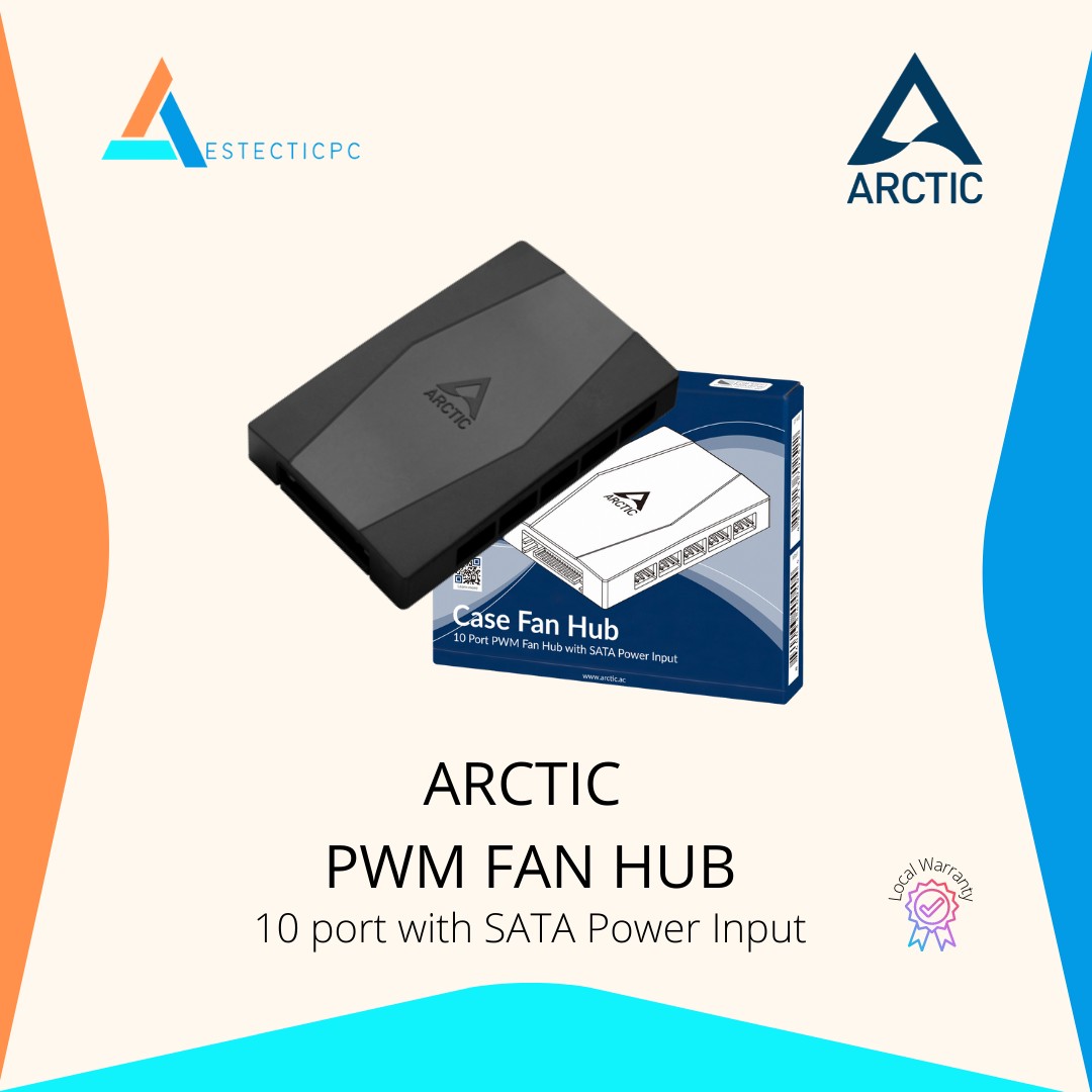 Add Extra PC PWM Fans With Arctic SATA Powered 10 Port Fan Hub 