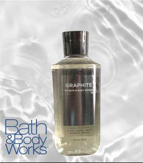 BATH & BODY WORKS GRAPHITE 3-in-1 Hair, Face & Body Wash 10 fl oz / 295 mL