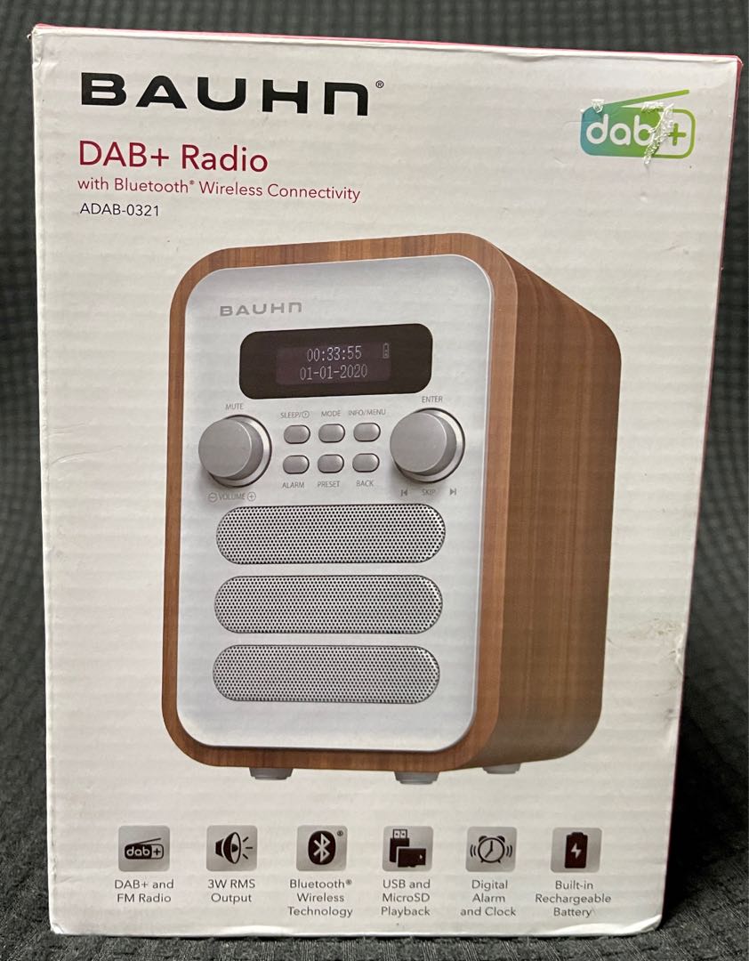 Bauhn DAB+ Radio with Bluetooth Wireless Connectivity ( ADAB0321) DAB+ and FM Radio Digital