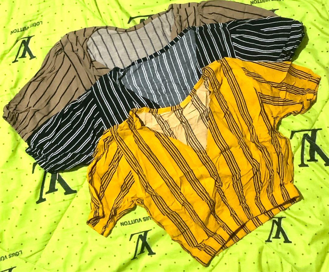 BBK CROP TOP (Category: Others Tops) located in Makati City. Submitted by clothique.ph (Listing ID 1157821091, Image 1). Description: LIKE NEW BBK CROPTOP 💕💕 Never been used, stuck in the cabinet. No flaws at all. Very Good Condition. Fabric: Cotton Avail color: Brown, Black, Mustard Size: S-M only 100 php per item, 280 Take All. PM ME ONCE INTERESTED HAPPY SHOPPING 🛍🛍.