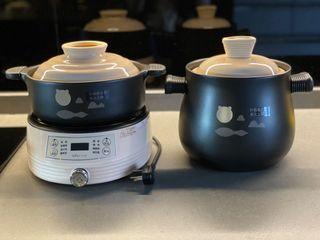 Midea 4L sous vide cooker Smart Electric cooker sous vide crock pot Purple  pottery Stew pot Automatic slow cooker Home appliance